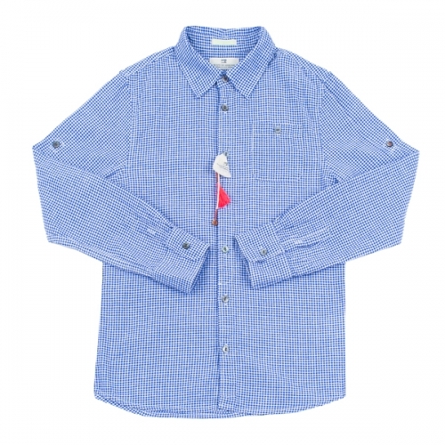 SCOTCH & SODA SHRUNK Ленена карирана риза