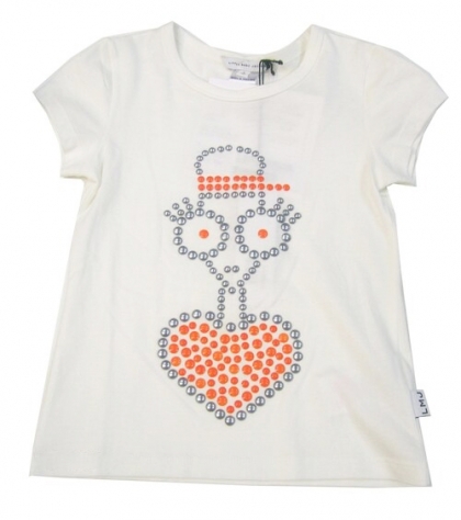 LITTLE MARC JACOBS Тениска с апликация от мъниста